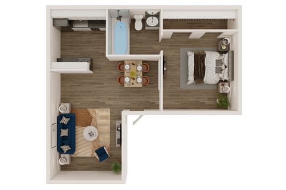 A12 Floor Plan A12 Floor Plan at Helios, Dallas, TX 75240