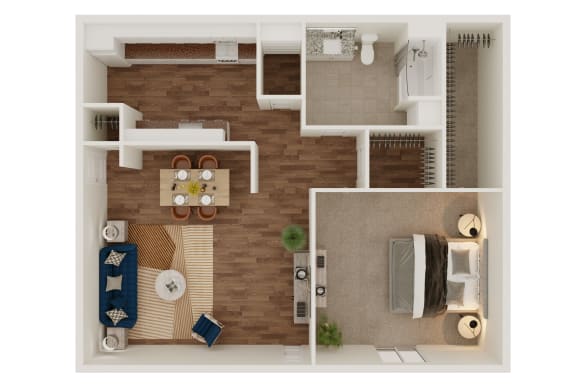 A2 Floor Plan at Lumina, Dallas, Texas