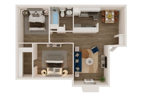 Floor Plan  B1 Floor Planat Helios, Dallas, TX