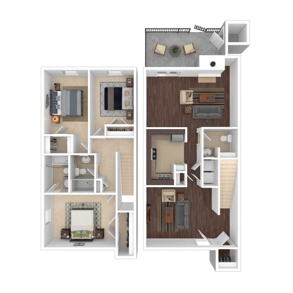 C1 Floor Plan at Henley, North Carolina, 28311