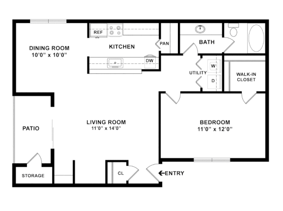 Floor Plan  a floor plan of a house with a bedroom and a living room