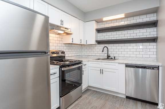 Fully Equipped Kitchen at Liberty Crossing, Jacksonville North Carolina