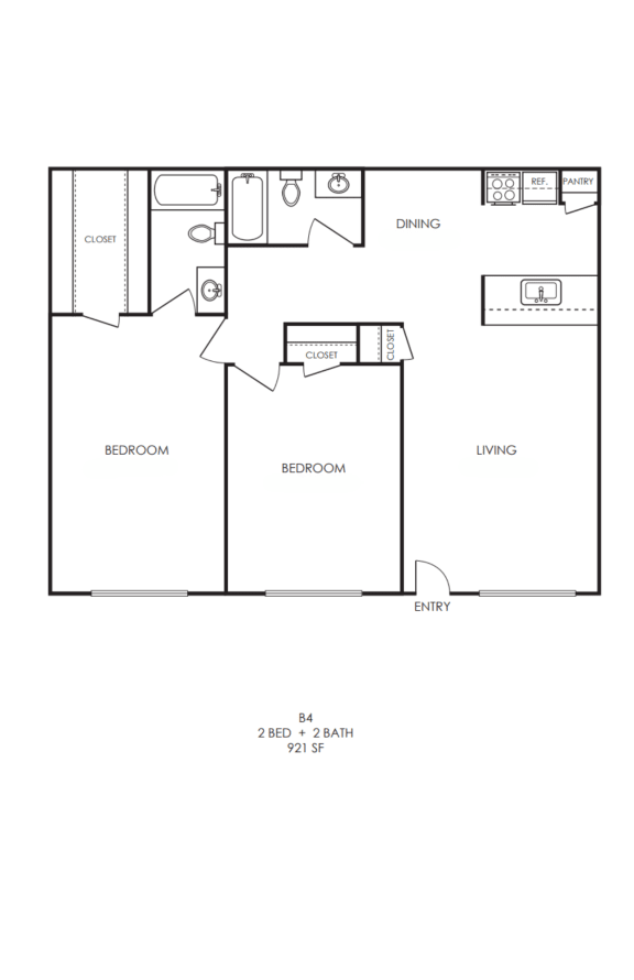 a floor plan of a 1 bedroom floor plan