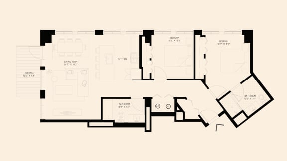 a floor plan of a house with different floors