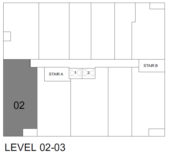 a diagram of a floor plan of a building with a star and a level 0