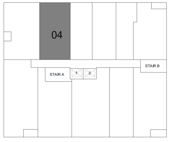 a schematic diagram of a floor plan of a building