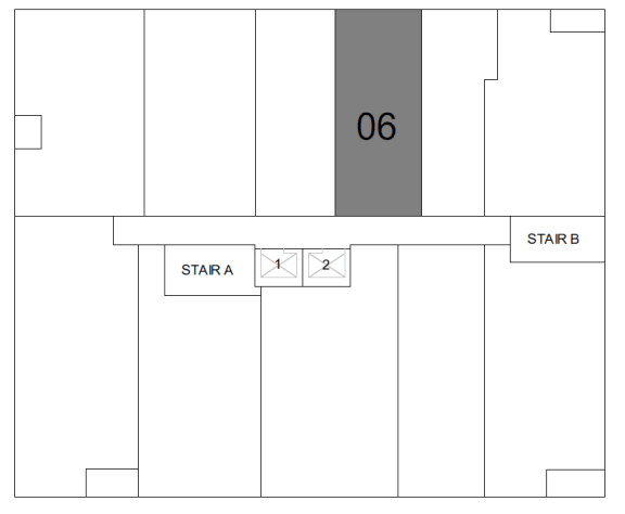 a diagram of a floor plan of a room with a starting point and a number