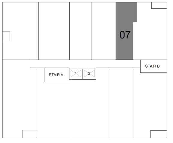 a diagram of a floor plan of a room with different symbols on it