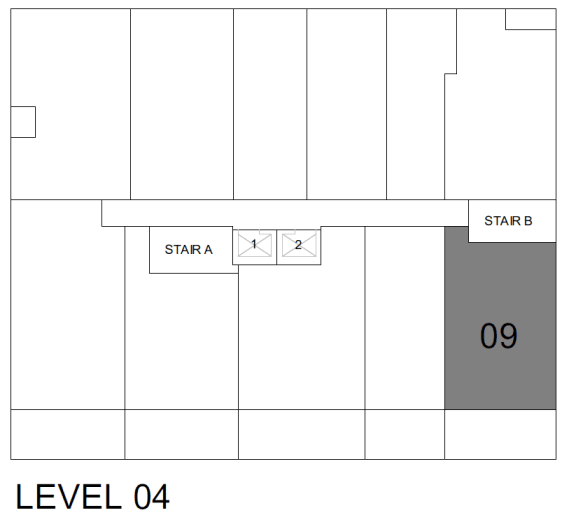 a schematic diagram of a floor plan of a building with the walls and floors labeled