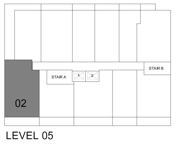a schematic diagram of a floor plan of a building with levels 0s and 0