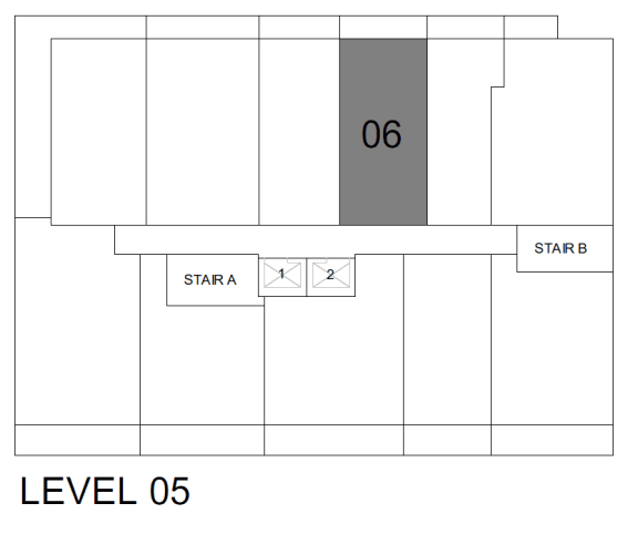 an illustration of a floor plan with levels 0 to 6 and a row of stars