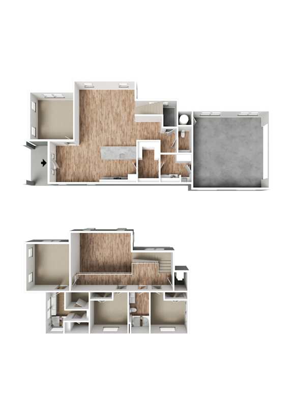 Vaseo Townhomes - Lehi, Utah | Single Family Home 3D Floor Plan