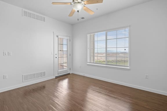 Living Room with Balcony Door