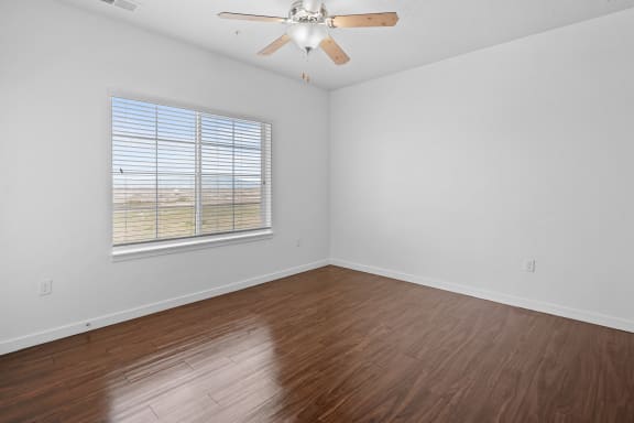 Living Room with Ceiling Fan