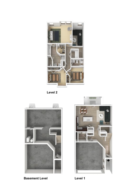 a diagram of the floor plans