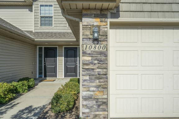 Exterior front of townhome