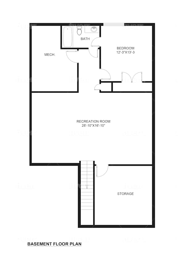 2D Line Drawing - Basement