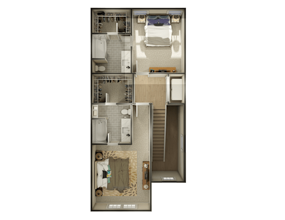 3D Rendering - 2nd Floor