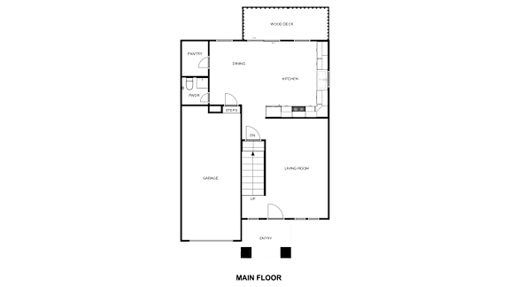2D Line Drawing - Main Floor