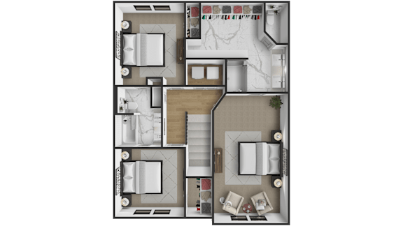 3D Rendering - 2nd Floor