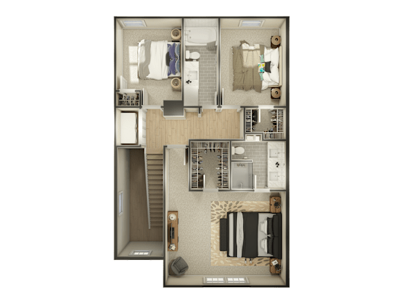 3D Rendering - 2nd Floor