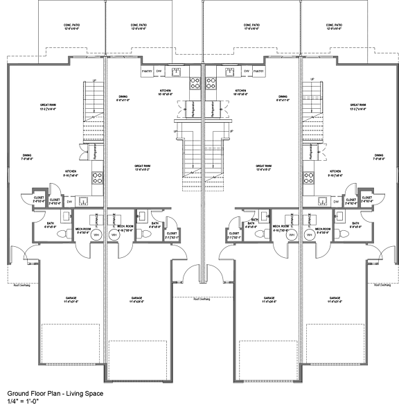 2D Line Drawing - Main Floor