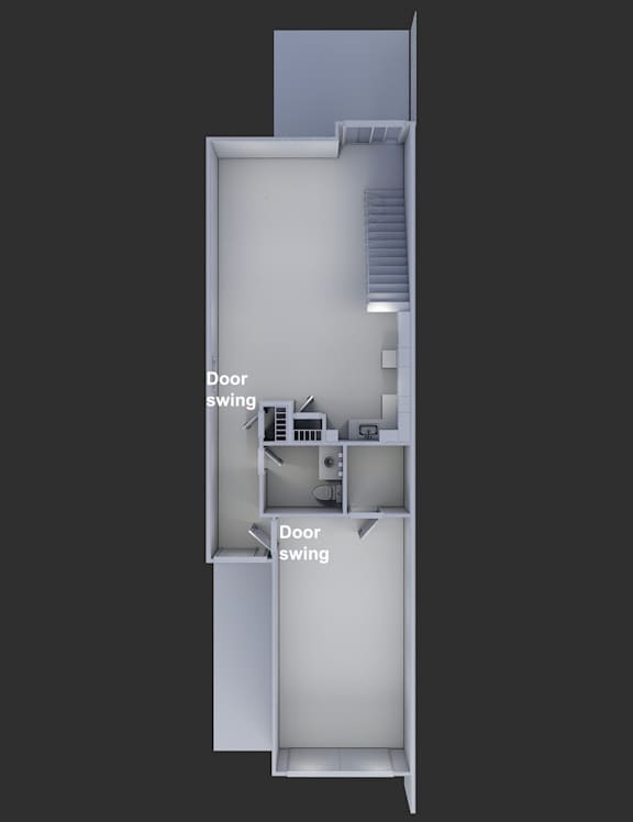 Floor Plan  3D Rendering - Main Floor