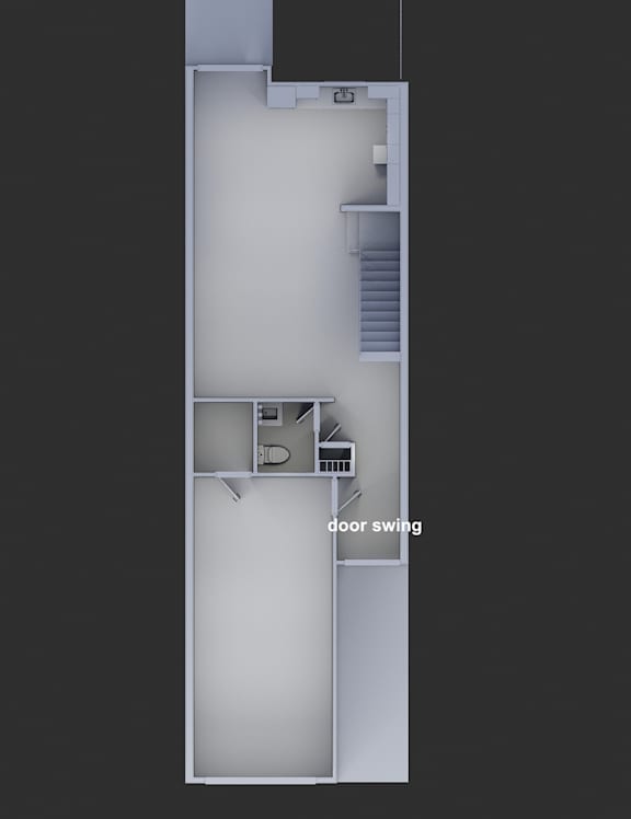 Floor Plan  3D Rendering - Main Floor