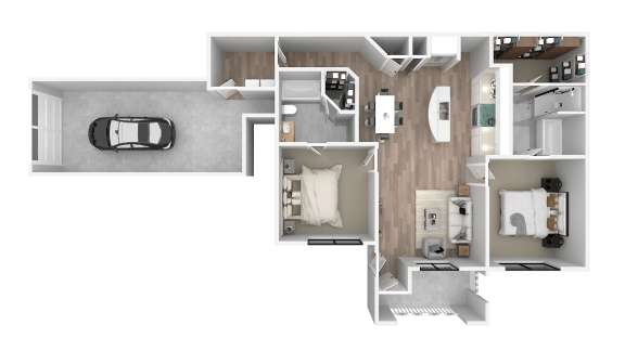 a rendering of a floor plan of a house