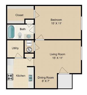 a floor plan of a small home