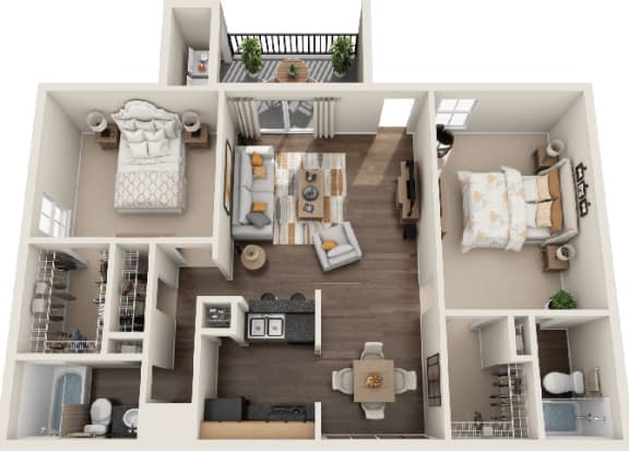 a floor plan image of the crest at princeton meadows in plainsboro, nj