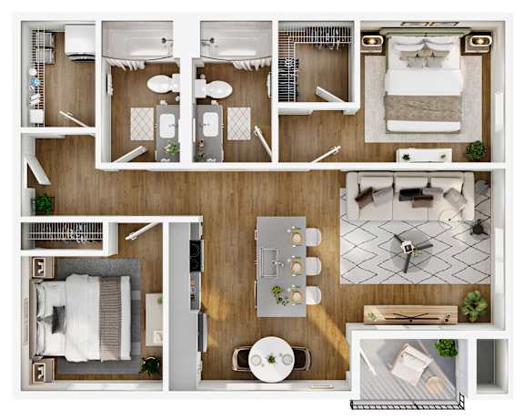 A series of images showing different rooms of a house.