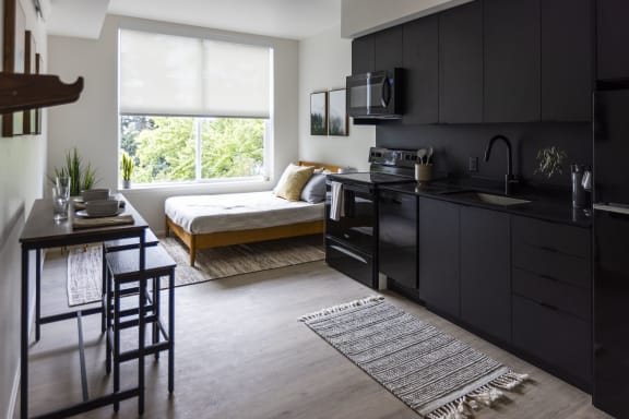 Kitchen And Living at Shift, Portland