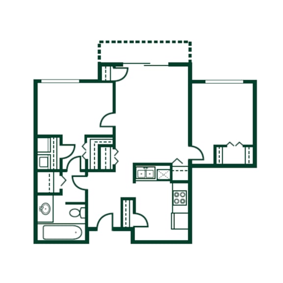 a drawing of a floor plan of a house