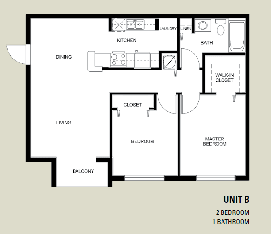 the floor plan of a large apartment with a bedroom and a living room