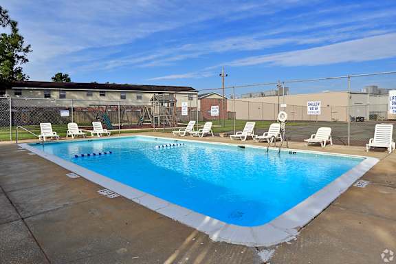 Blue Cool Swimming Pool at Brandywine Townhomes, South Carolina