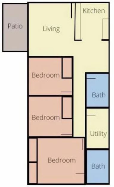 CP32 Floor Plan at Crescent Pointe Townhomes, Virginia