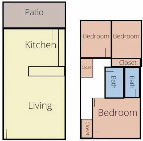 CP32B Floor Plan at Crescent Pointe Townhomes, Virginia, 22554