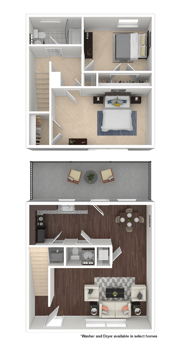 Floor Plan  Dogwood II Floor Plan at Brandywine Townhomes, Goose Creek, 29445