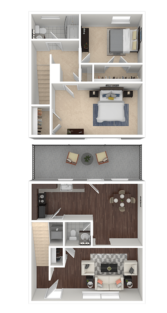 Dogwood Floor Plan at Brandywine Townhomes, Goose Creek South Carolina