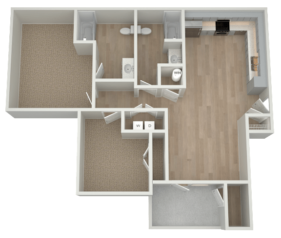 2 bed 2 bath at Dunean Creek Apartments, Greenville, South Carolina