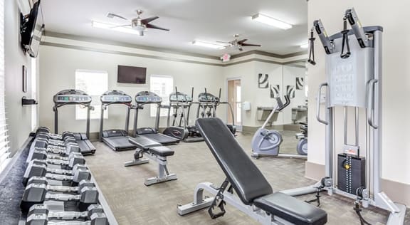 Fitness Gym at The Bristol Apartments, Greenville, 29601