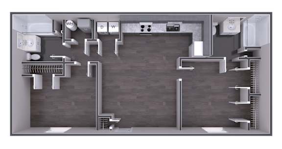 Floor Plan  2 Bed 2 Bath Floor Plan at Jamestown Pointe Apartments, Greenville South Carolina