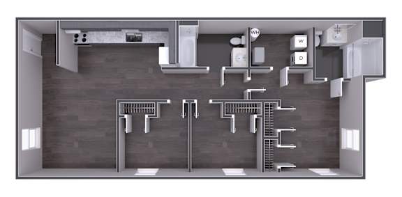Floor Plan  3 Bed 2 Bath Floor Plan at Jamestown Pointe Apartments, South Carolina