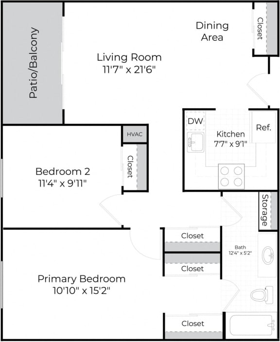 birch floor plan birch floor plan at Kendrick Court, Herndon, Virginia