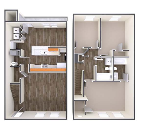 3 Bedroom Floor Plan at The Regency Apartment Homes, Manassas, 20109