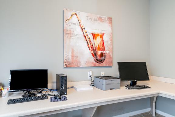 Work Desk at Woodwind Villa Apartments, Woodbridge