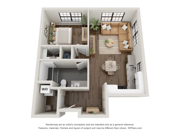 1C Floor Plan 1C Floor Plan at Casa Marti, Florida, 33605