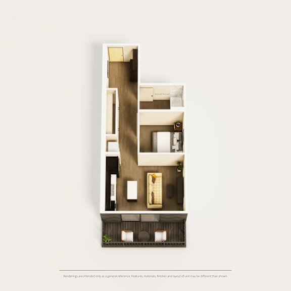 A cutaway view of a modern apartment building.