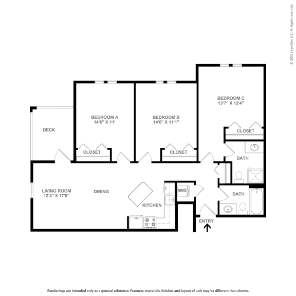 a floor plan of a house with a bedroom and a living room at Boulder Ridge, Minnesota